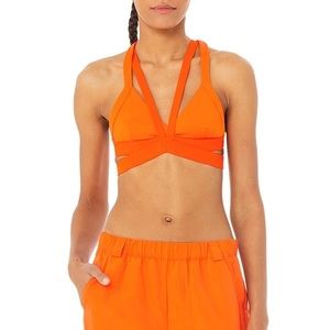 Alo Yoga Nadi Bra in Tangerine
